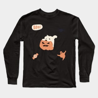 Halloween cute dog sticker pack Long Sleeve T-Shirt